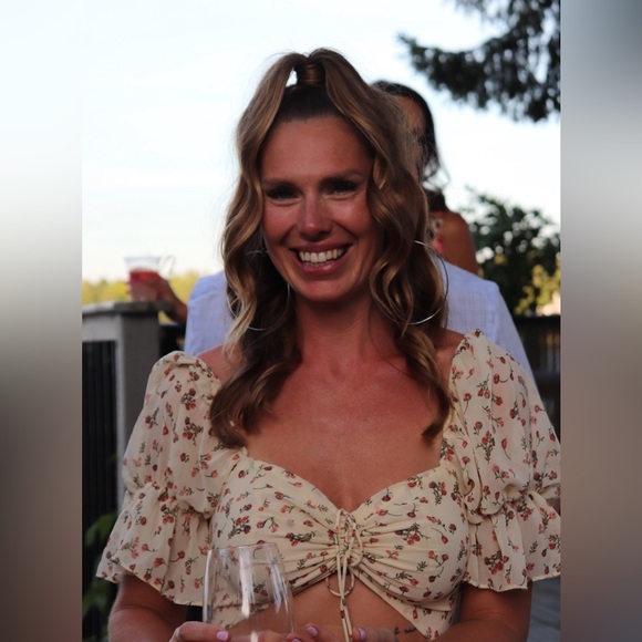 Sabo Skirt Romper cream floral flowey - Picture 7 of 10